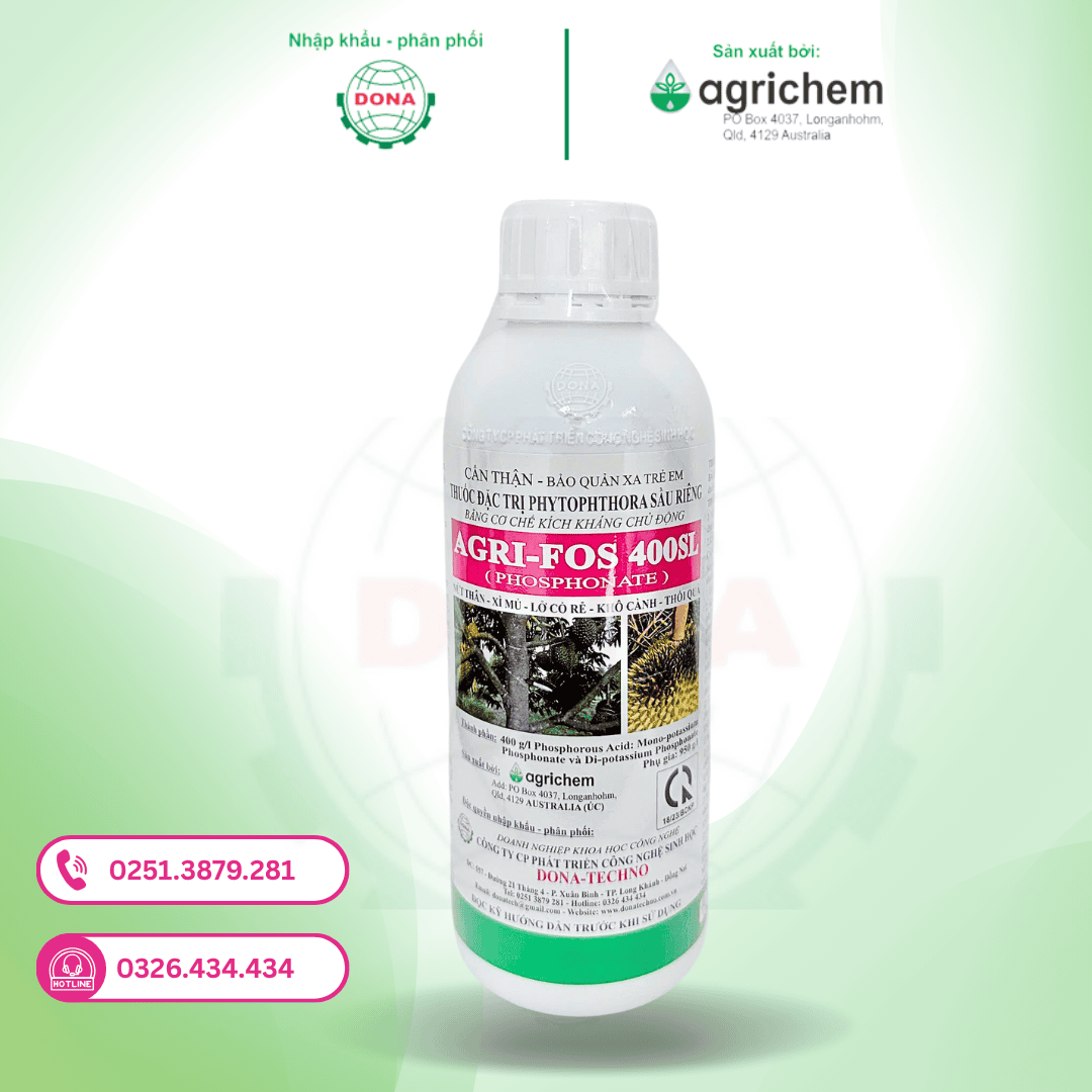 AGRI-FOS 400SL SẦU RIÊNG LOẠI 1 LÍT